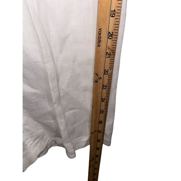 Mens White Linen Drawstring Beach Pants Relax Fit By Bohio XL - Picture 15 of 16